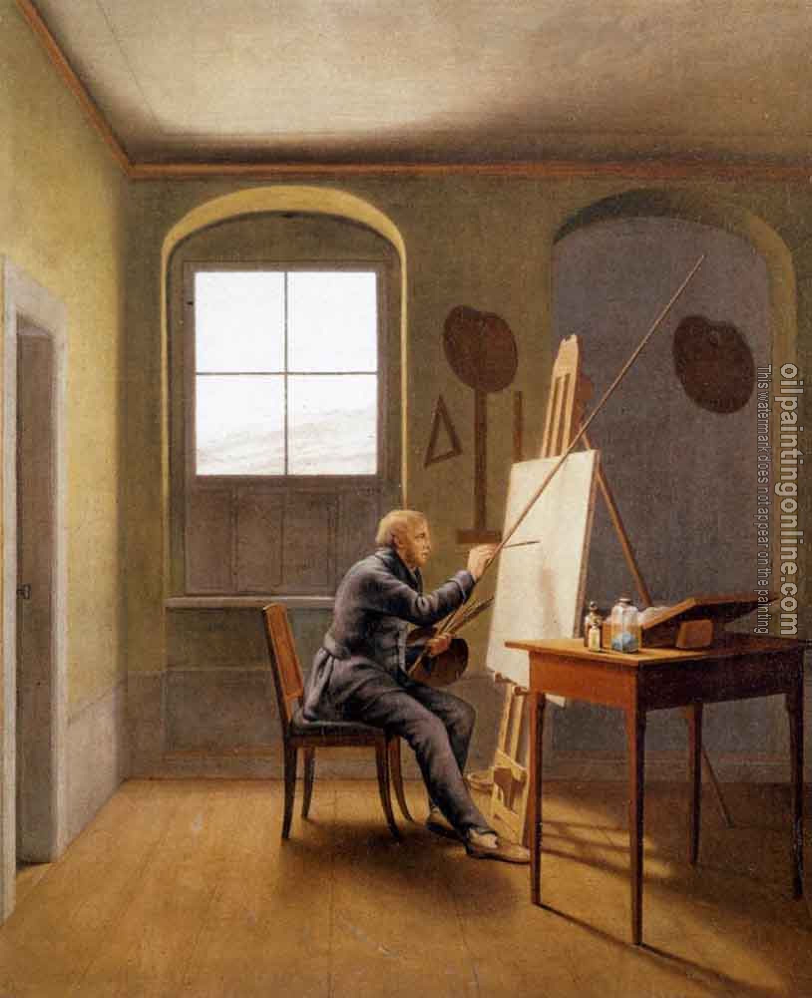 Georg Friedrich Kersting - Caspar David Friedrich In His Studio